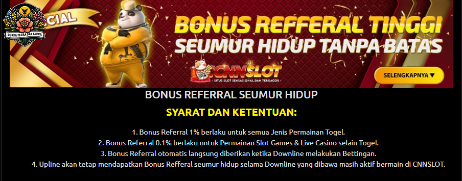 Dapatkan Bonus Referral di CNNSLOT: Ajak Teman dan Raih Keuntungan Besar!