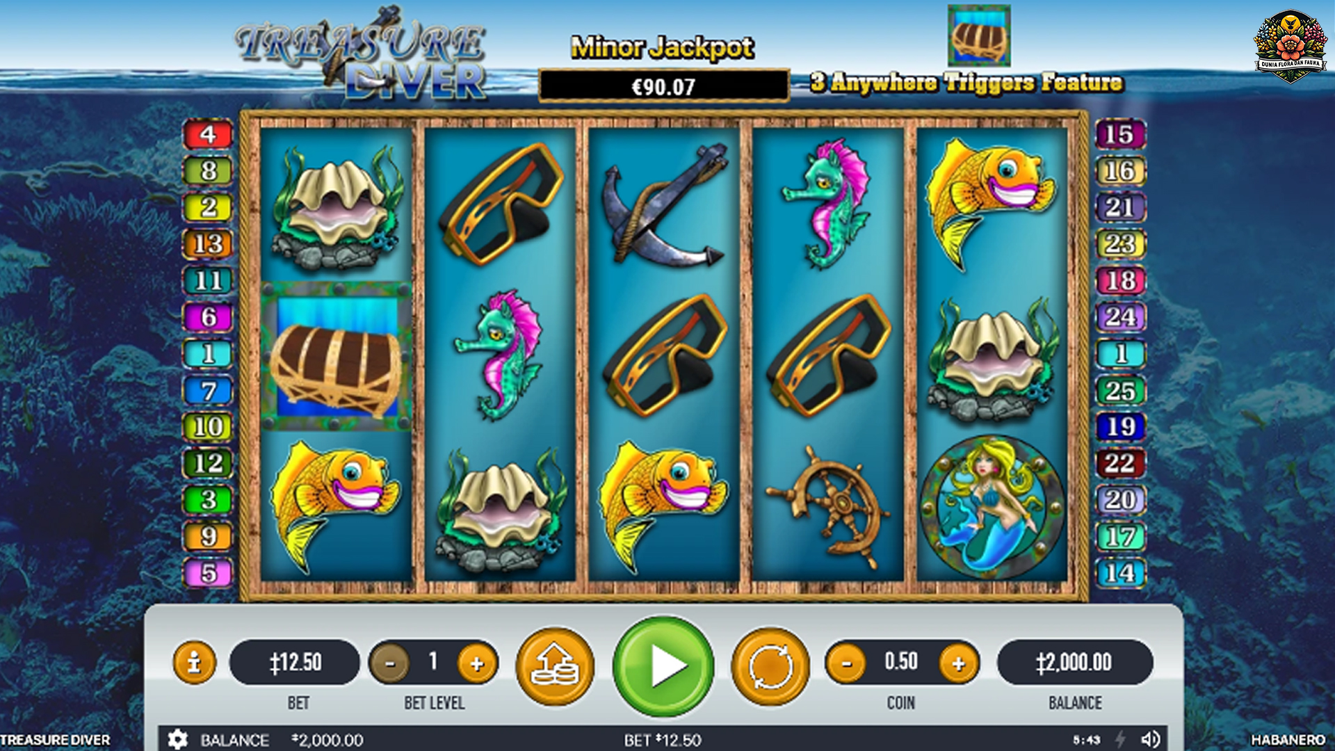 Treasure Diver: Slot Gacor Penuh Harta Karun Menakjubkan